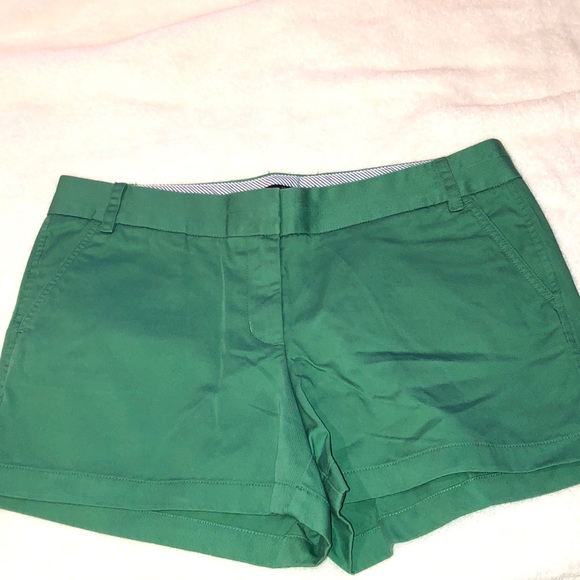WORN ONCE J. Crew Chino Green Shorts - Picture 1 of 3